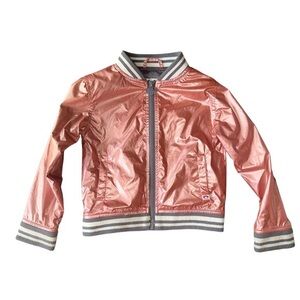 ▶️ Appaman ◀️ Shiny Pink Nikki Bomber jacket.   size 4T
